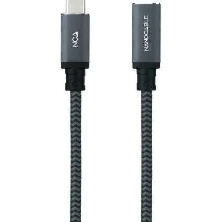 CABLE USB-C 3.2 Gen2x2 20Gbp 100W/5A MALLADO USB-C/M-H 2 M NEGRO NANOCABLE CABLE USB-C 3.2 Gen2x2 20Gbp 100W/5A MALLADO USB-C/M-H 2 M NEGRO NANOCABLE